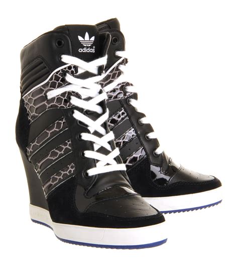 adidas wedge sneakers zwart|high wedge sneakers for women.